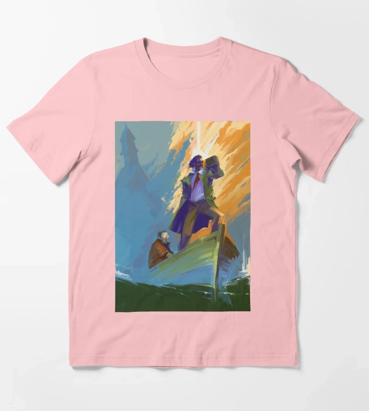 Disco Elysium Fanart Poster T-Shirt Dark Grey