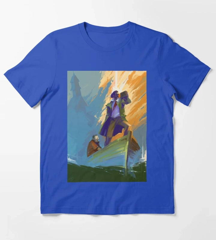Disco Elysium Fanart Poster T-Shirt Blue