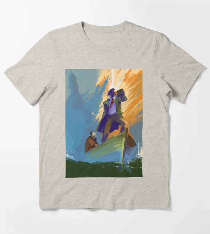 Disco Elysium Fanart Poster T-Shirt Cream