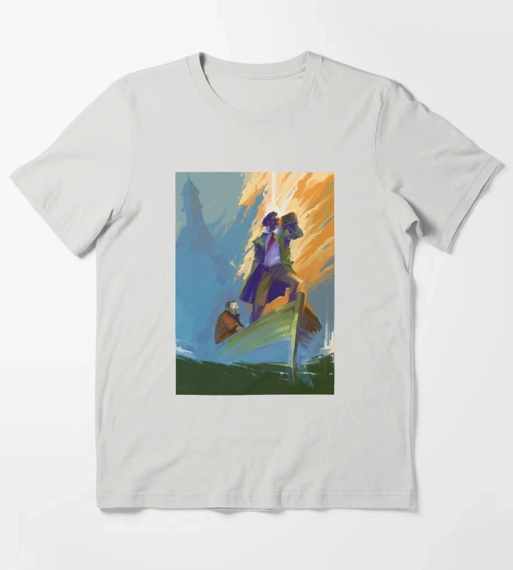 Disco Elysium Fanart T-Shirt Light Grey