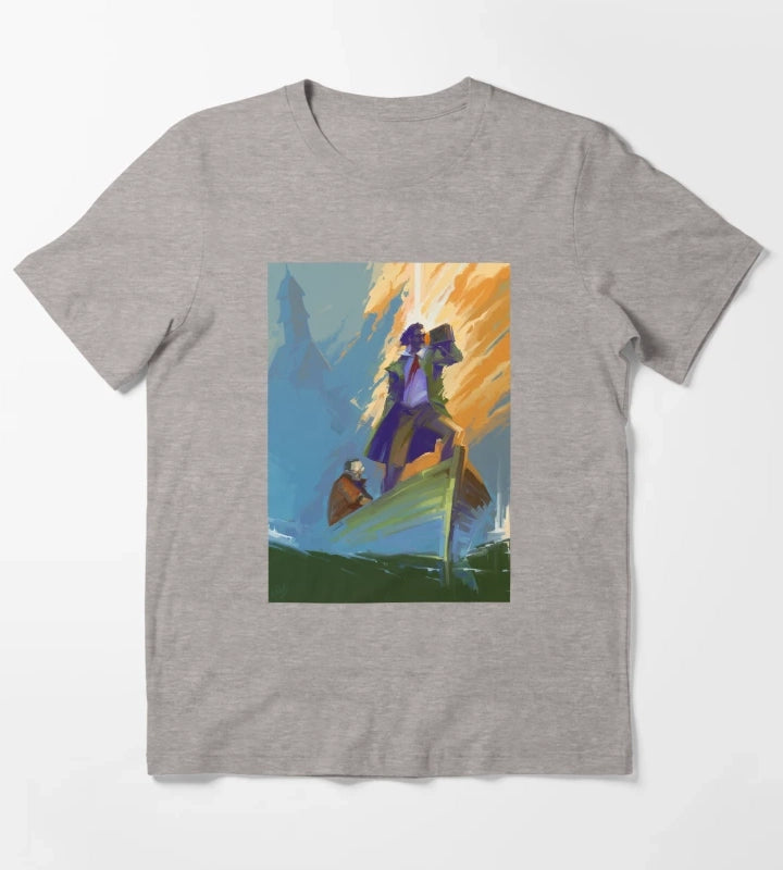 Disco Elysium Fanart T-Shirt Heather Grey
