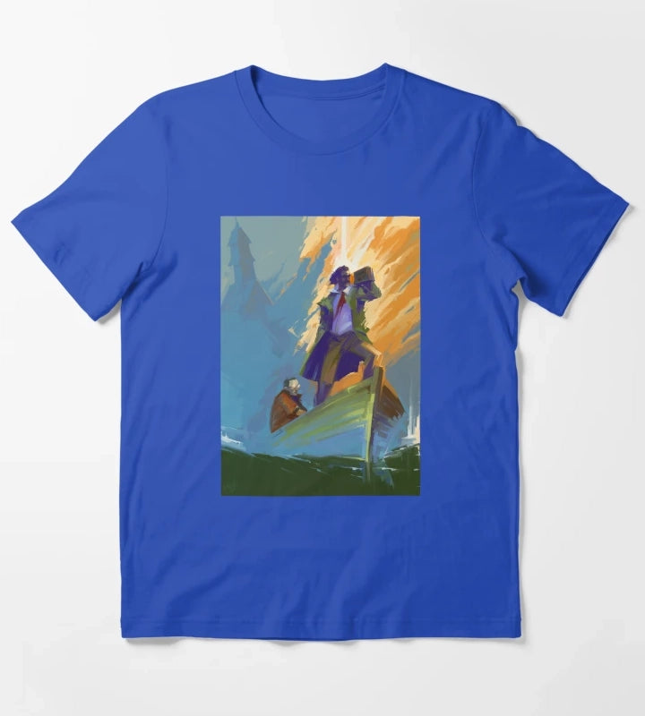 Disco Elysium Fanart T-Shirt Blue