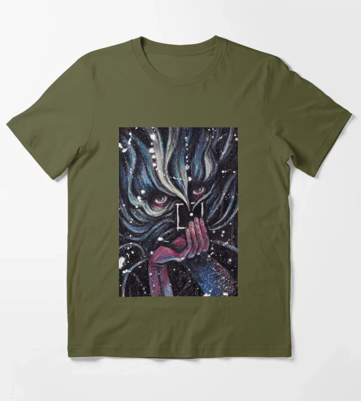 Disco Elysium Game Classic T-Shirt Olive Green
