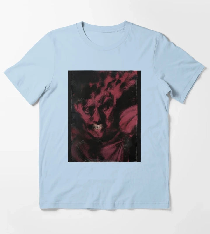 Disco Elysium Half Light Artwork Graphic T-Shirt Sky Blue
