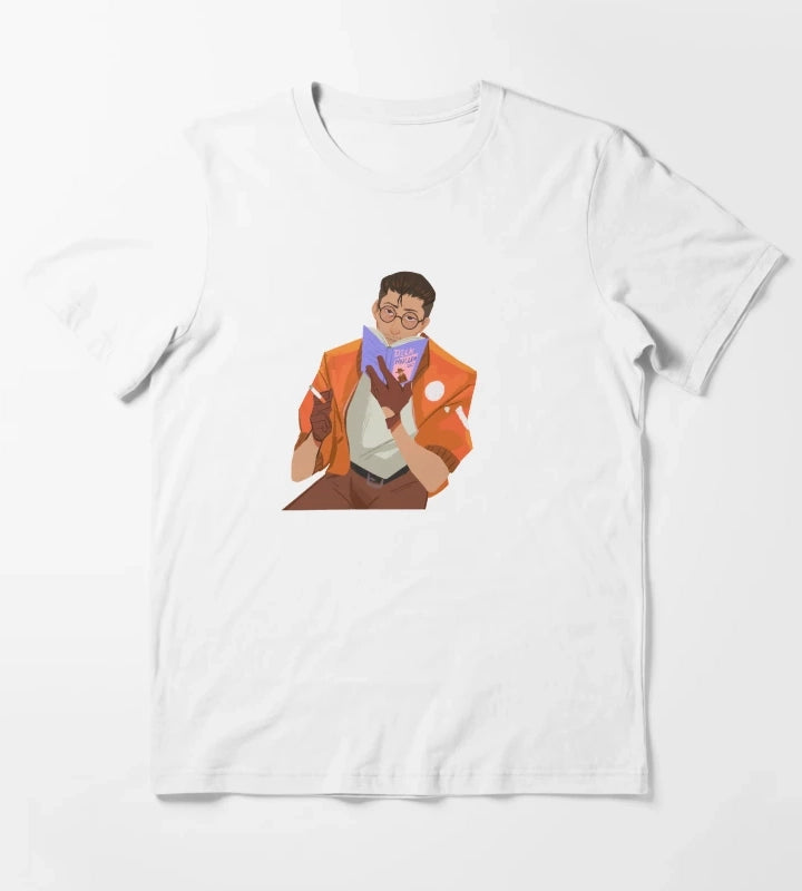 Disco Elysium Kim reading T-Shirt White