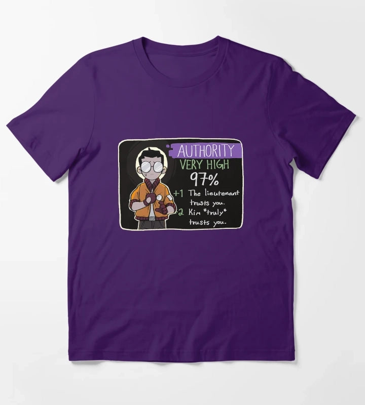 Disco Elysium Kim truly trusts you Disco Elysium Disco Elysium T-Shirt Purple