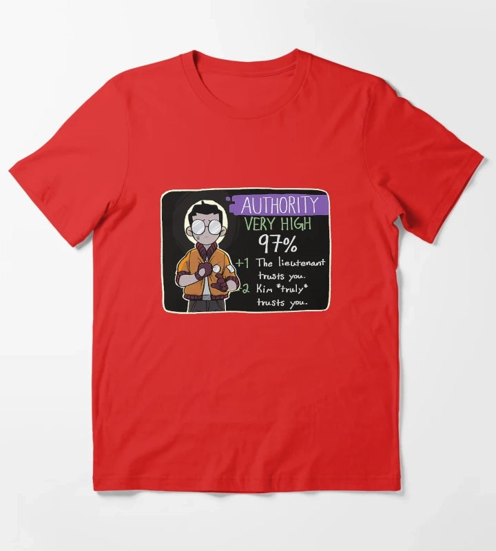 Disco Elysium Kim truly trusts you Disco Elysium Disco Elysium T-Shirt Red