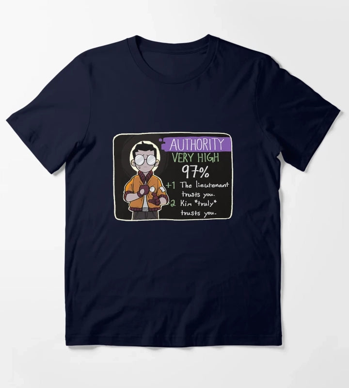 Disco Elysium Kim truly trusts you Disco Elysium Disco Elysium T-Shirt Navy