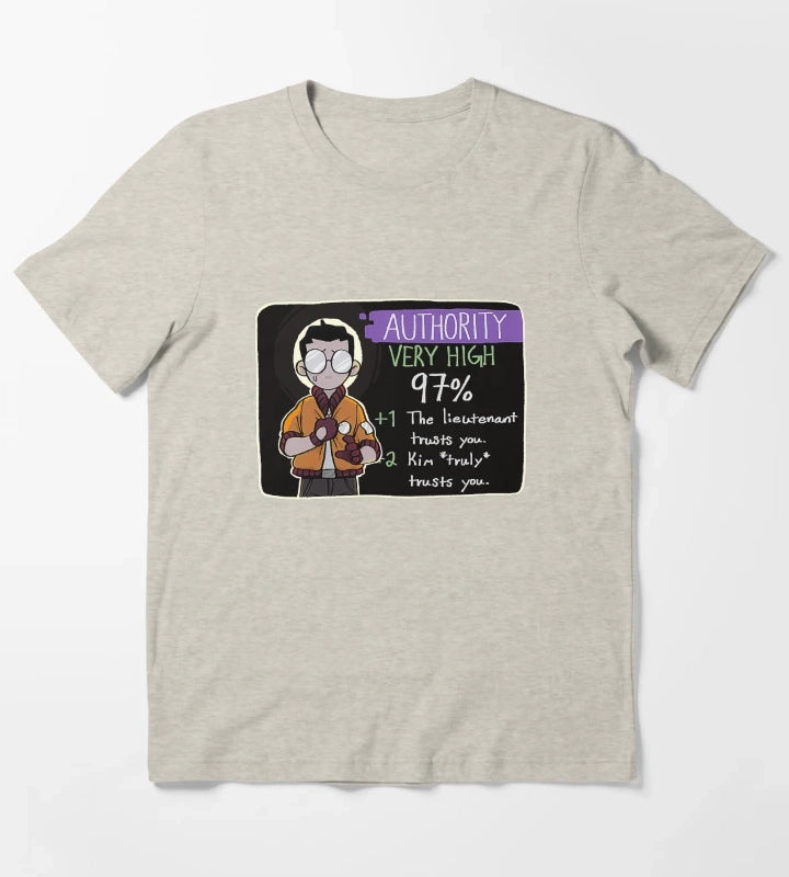 Disco Elysium Kim truly trusts you Disco Elysium Disco Elysium T-Shirt Cream