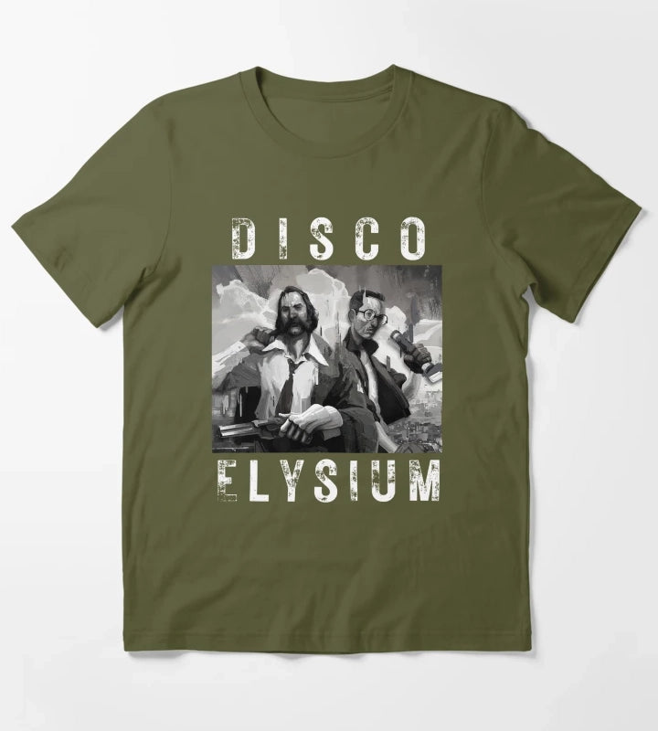 Disco Elysium Lover T-Shirt Olive Green