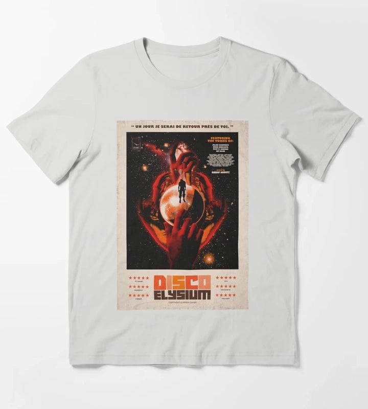 Disco Elysium One Sheet T-Shirt Light Grey