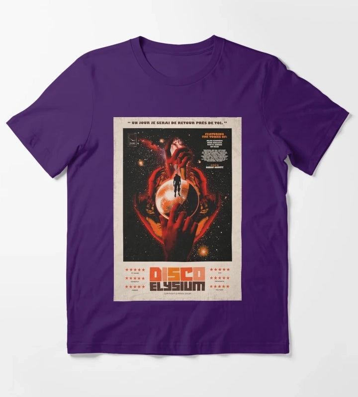 Disco Elysium One Sheet T-Shirt Purple