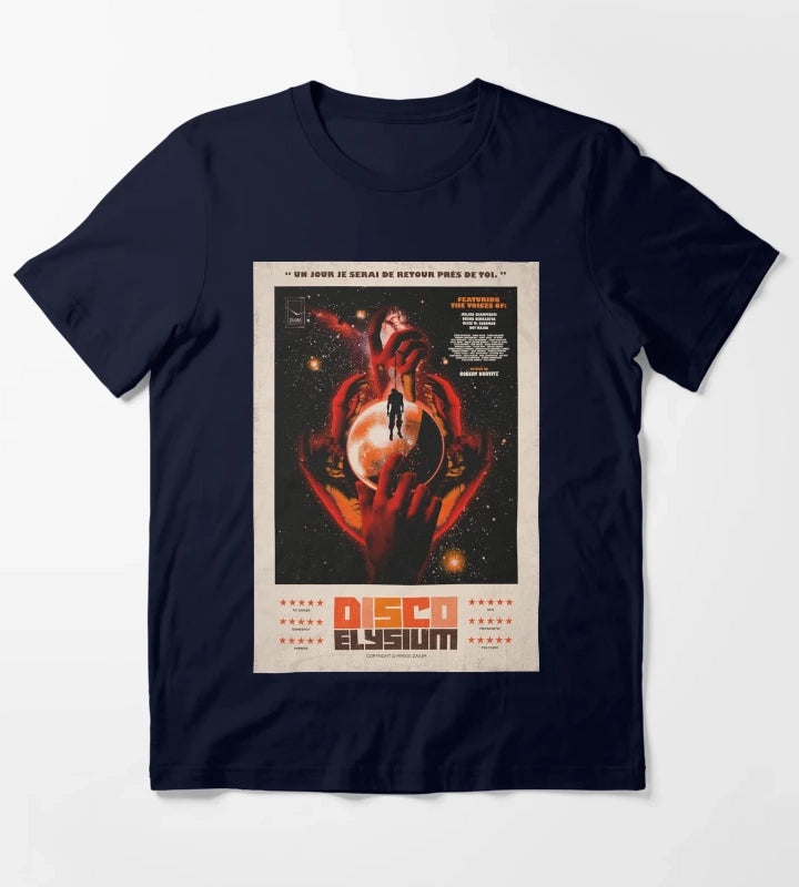 Disco Elysium One Sheet T-Shirt Navy