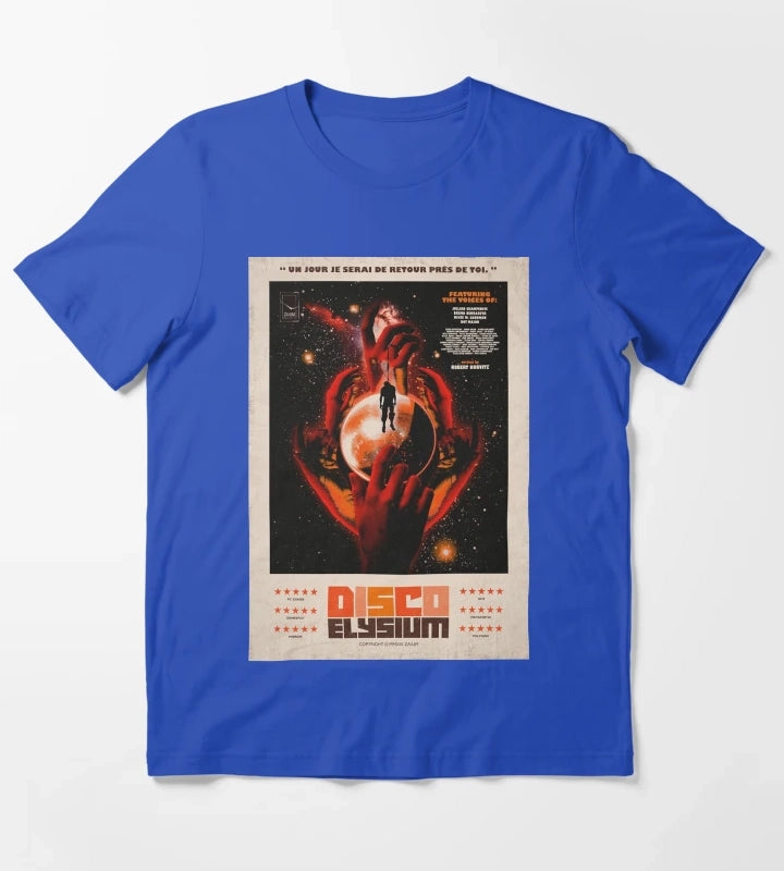 Disco Elysium One Sheet T-Shirt Blue