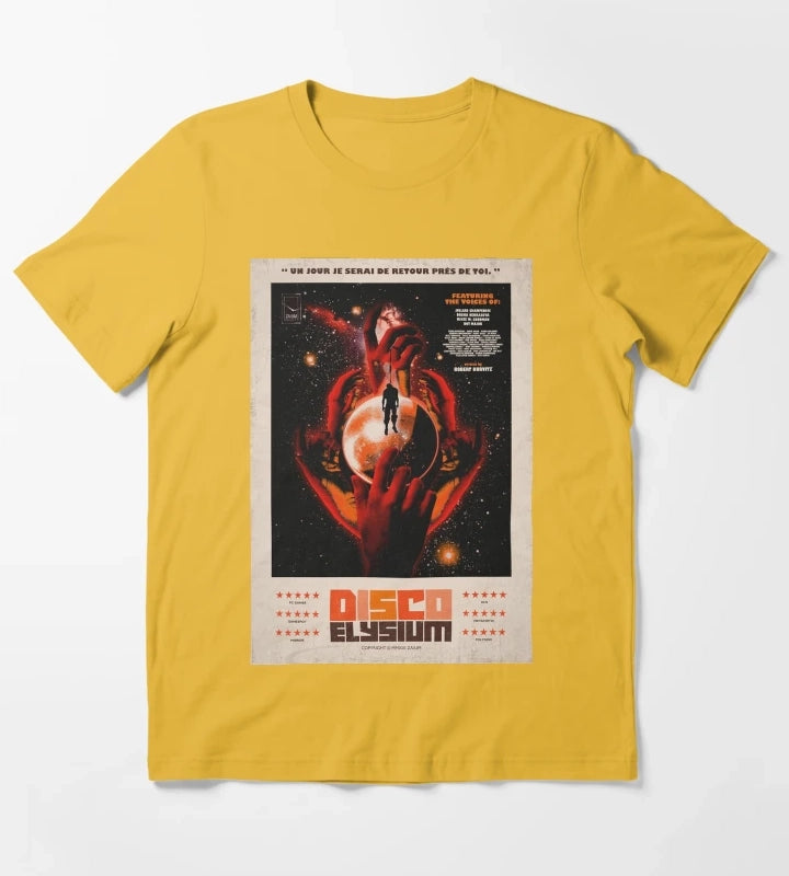 Disco Elysium One Sheet T-Shirt Yellow