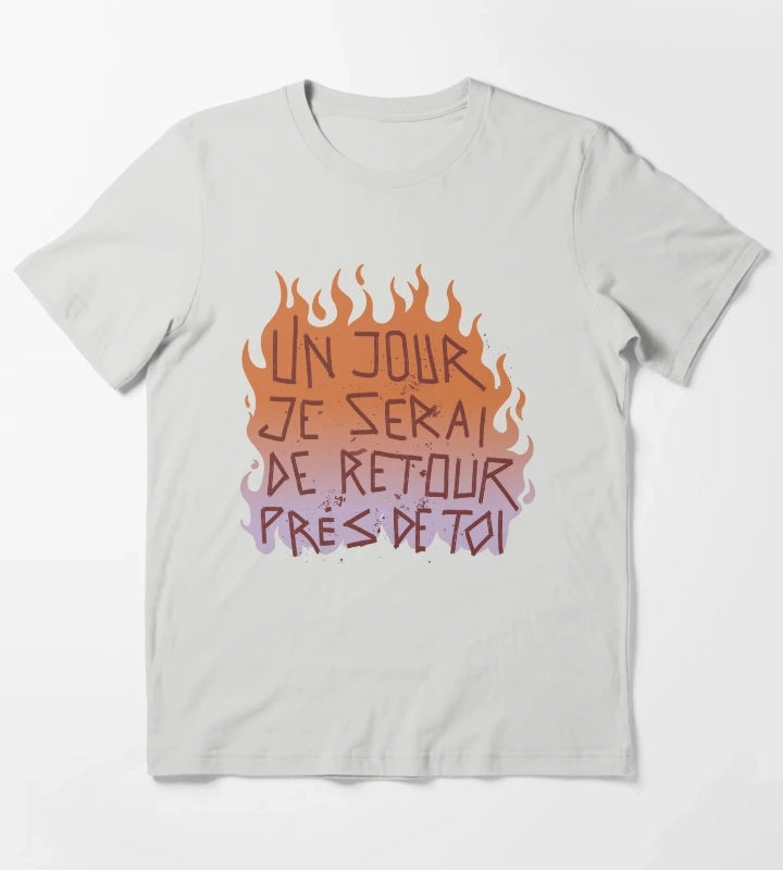 Disco Elysium Un jour je serai inscription T-Shirt Light Grey