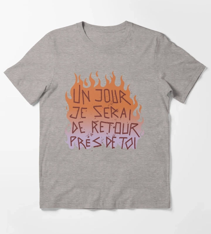 Disco Elysium Un jour je serai inscription T-Shirt Heather Grey