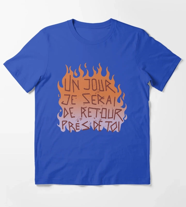 Disco Elysium Un jour je serai inscription T-Shirt Blue