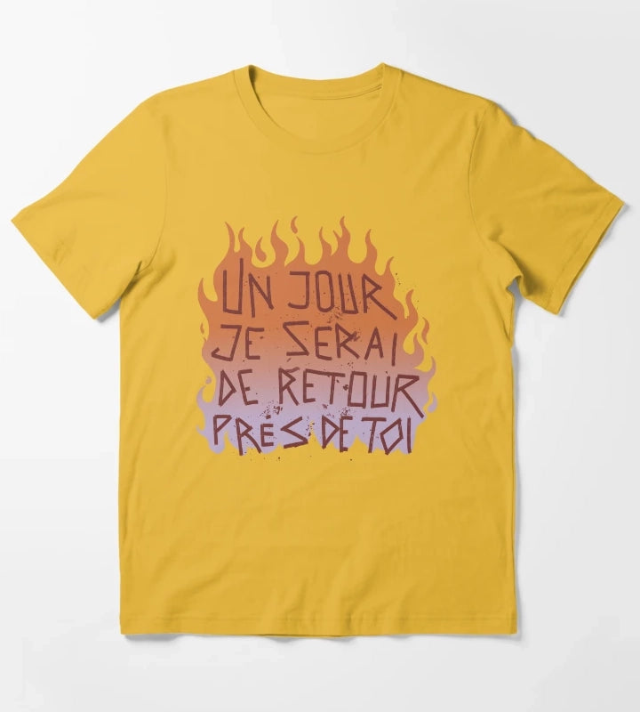 Disco Elysium Un jour je serai inscription T-Shirt Yellow