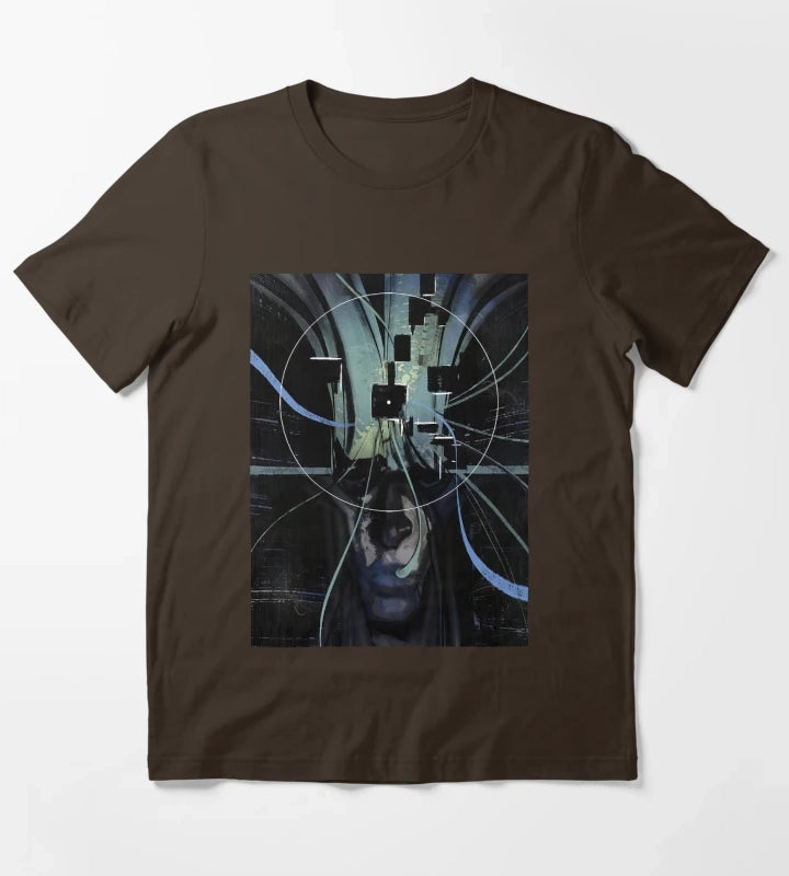 Disco Elysium Visual Calculus Artwork Graphic T-Shirt Brown