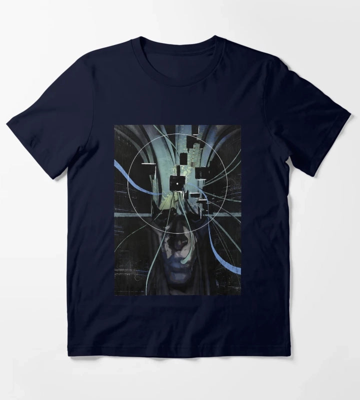 Disco Elysium Visual Calculus Artwork Graphic T-Shirt Navy