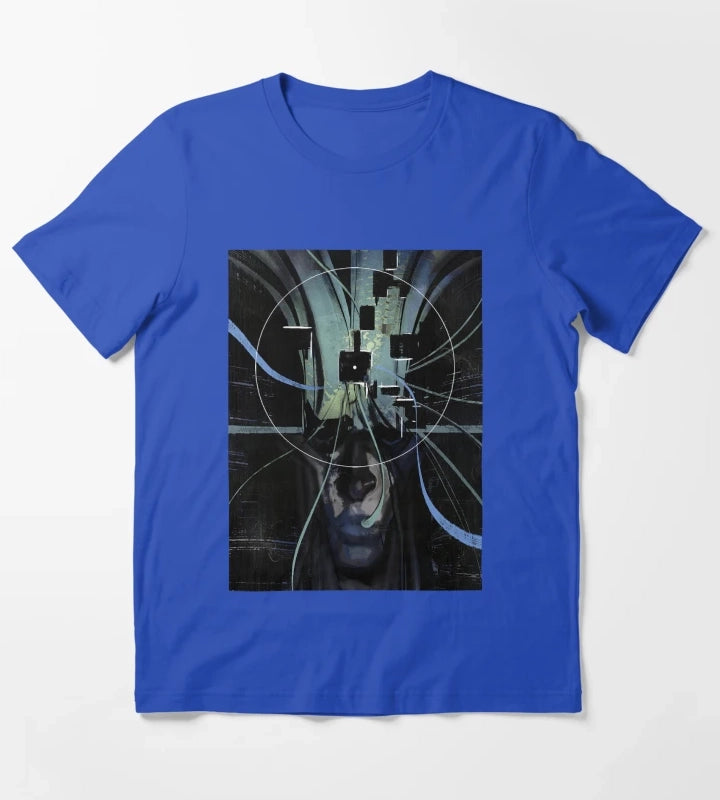 Disco Elysium Visual Calculus Artwork Graphic T-Shirt Blue