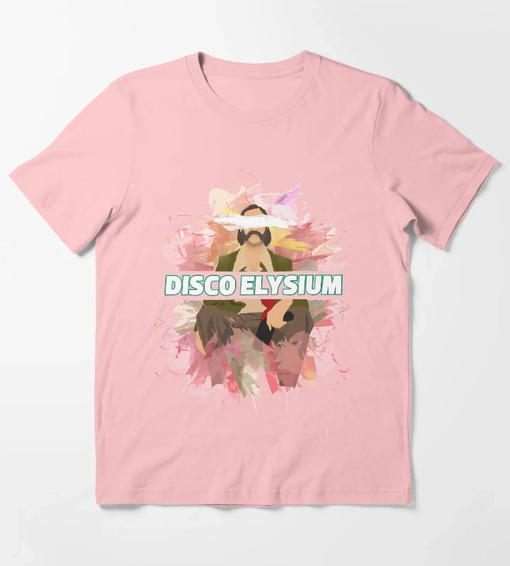 Disco Elysium Watercolor Art T-Shirt Dark Grey
