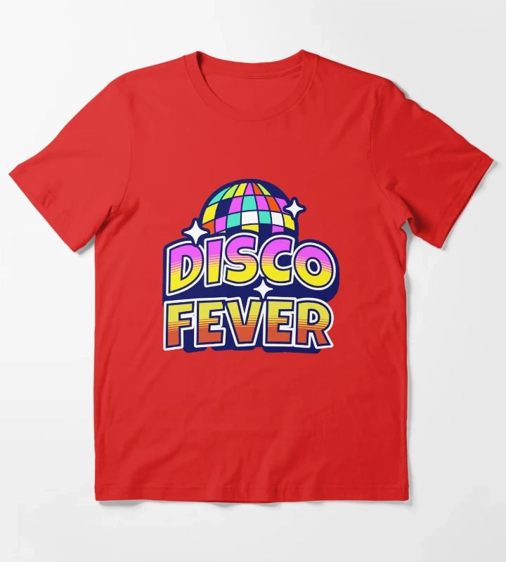 Disco Fever Disco Ball T-Shirt Red