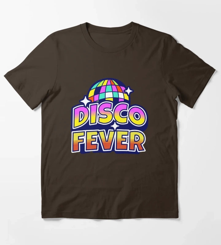 Disco Fever Disco Ball T-Shirt Brown
