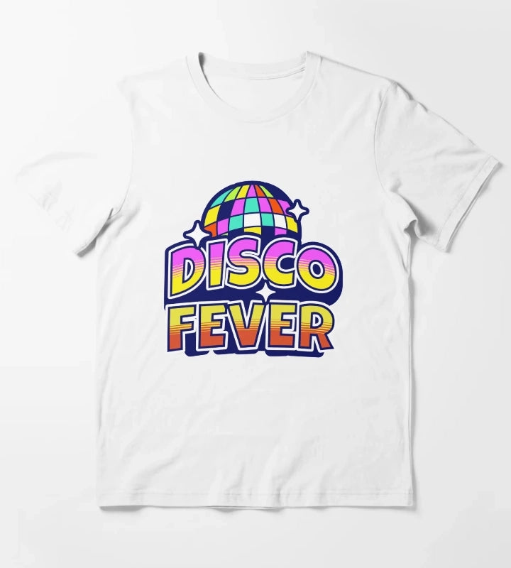Disco Fever Disco Ball T-Shirt White