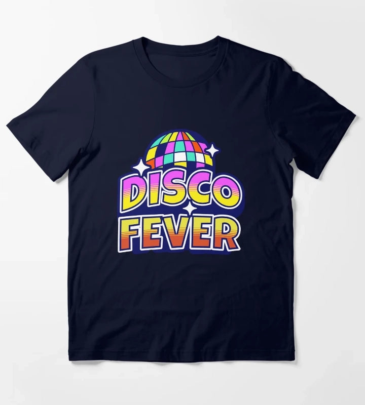 Disco Fever Disco Ball T-Shirt Navy