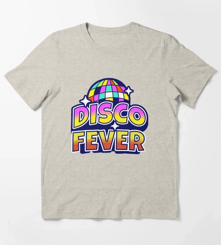 Disco Fever Disco Ball T-Shirt Cream