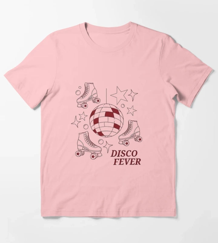 Disco Fever Retro Dance Party Design T-Shirt Dark Grey