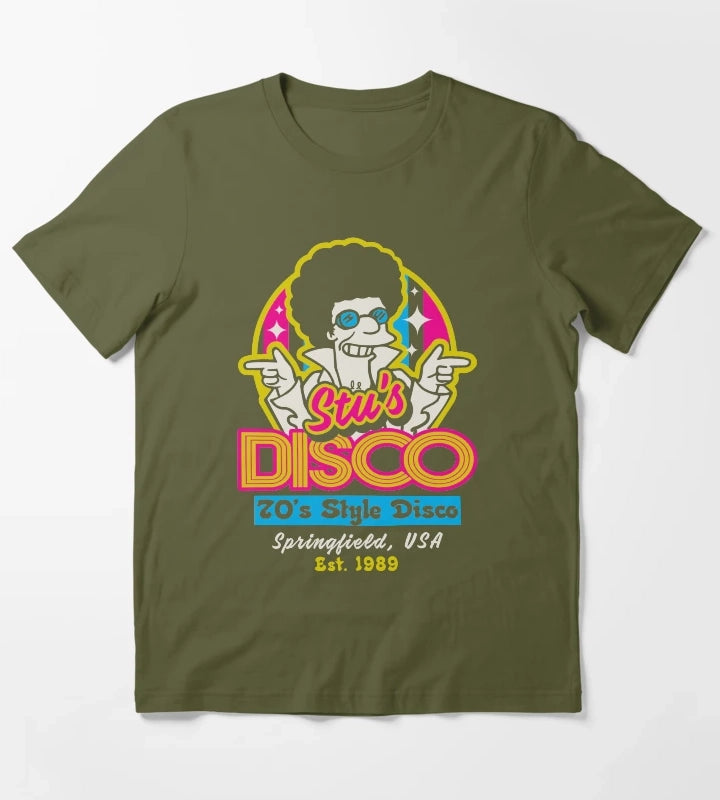Disco Fever T-Shirt Olive Green