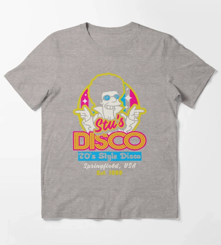 Disco Fever T-Shirt Heather Grey