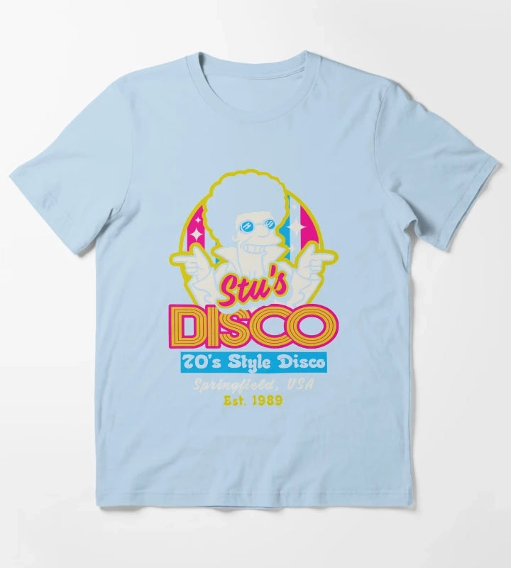 Disco Fever T-Shirt Sky Blue