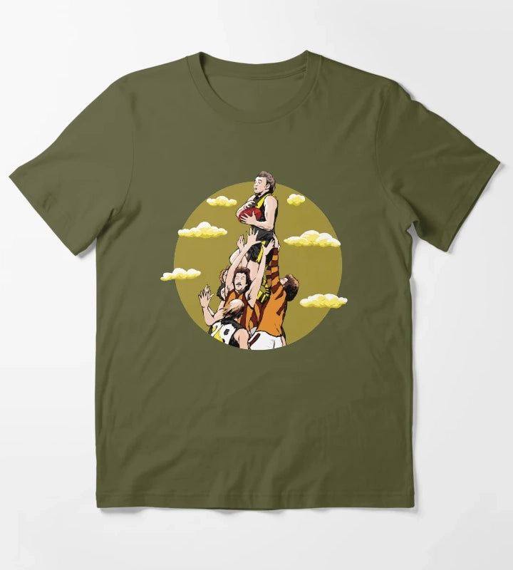 Disco Flies High T-Shirt Olive Green