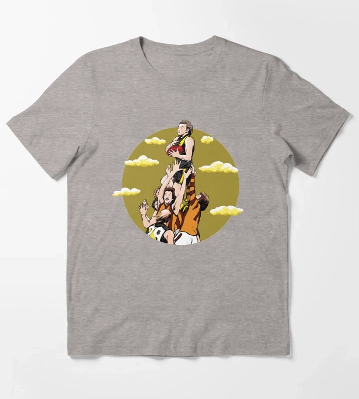 Disco Flies High T-Shirt Heather Grey
