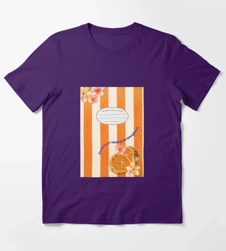 Disco Fruit Notebook T-Shirt Purple
