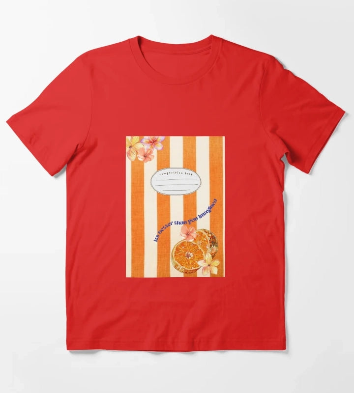 Disco Fruit Notebook T-Shirt Red
