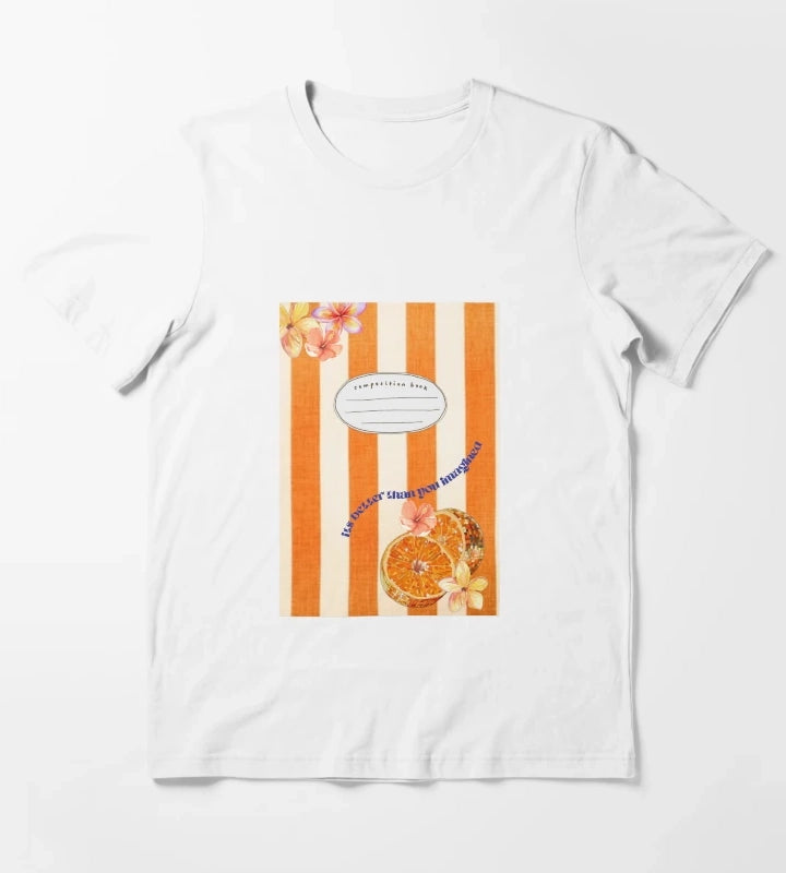 Disco Fruit Notebook T-Shirt White