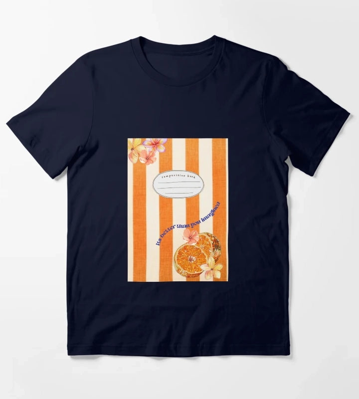 Disco Fruit Notebook T-Shirt Navy