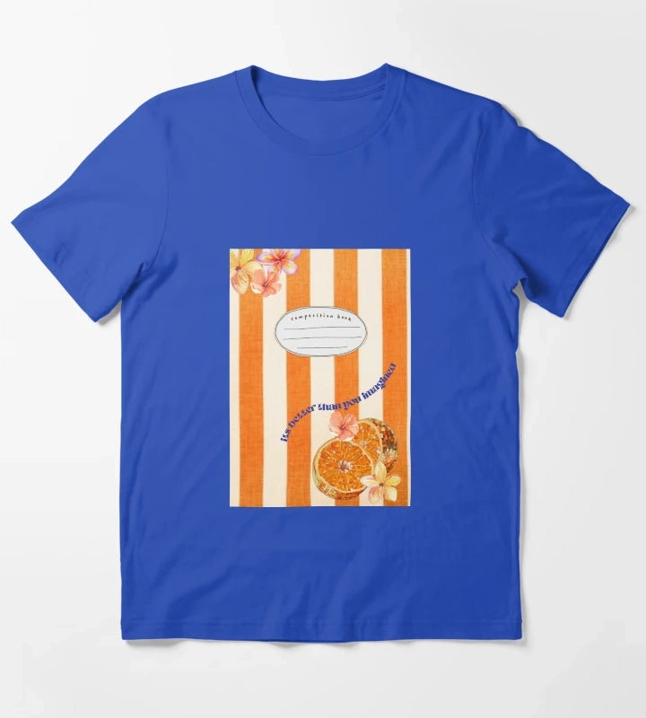 Disco Fruit Notebook T-Shirt Blue