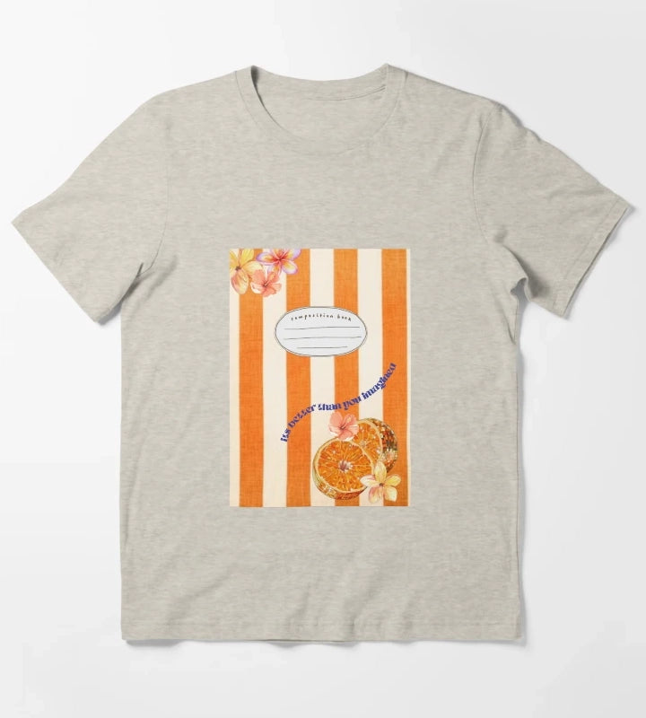 Disco Fruit Notebook T-Shirt Cream