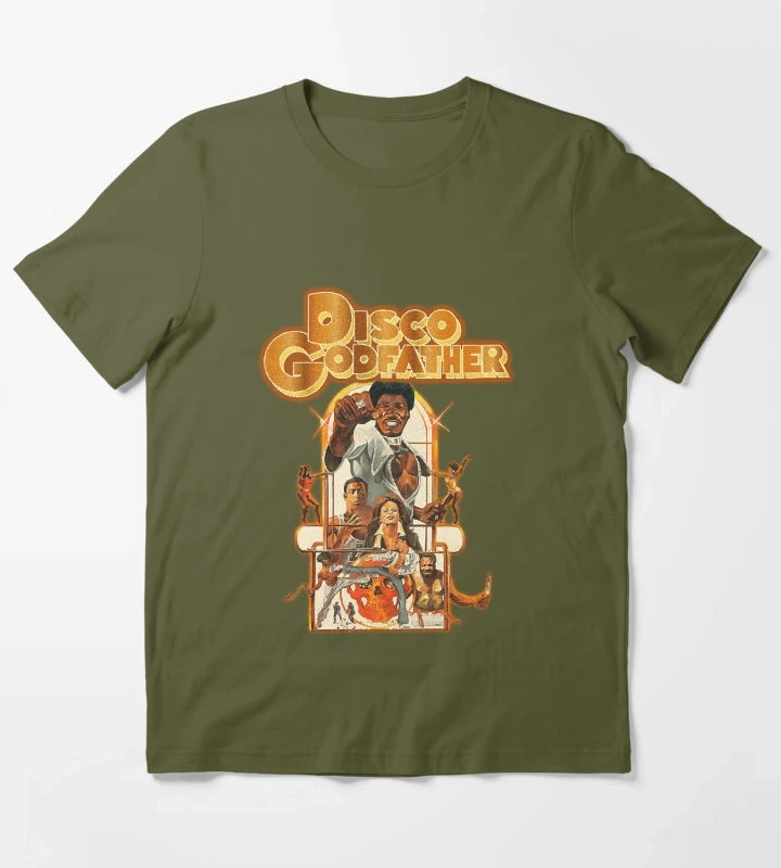 Disco Godfather T-Shirt Olive Green