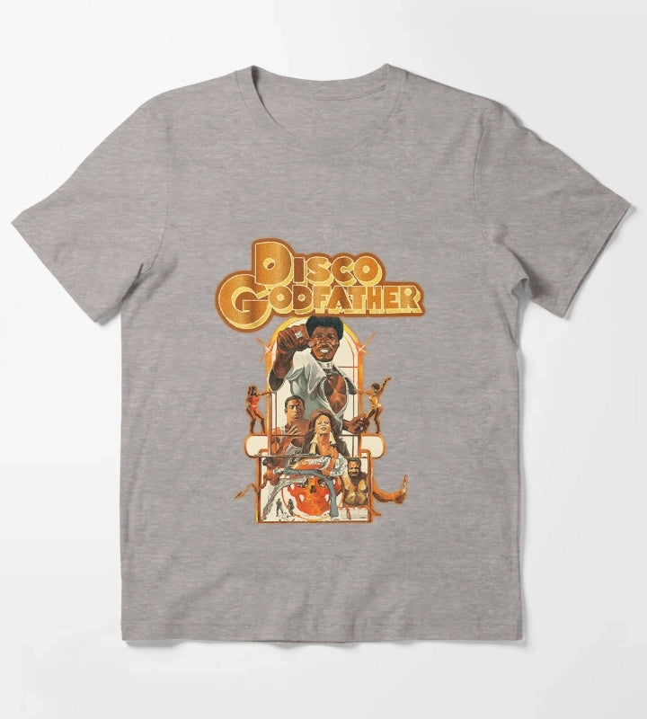 Disco Godfather T-Shirt Heather Grey