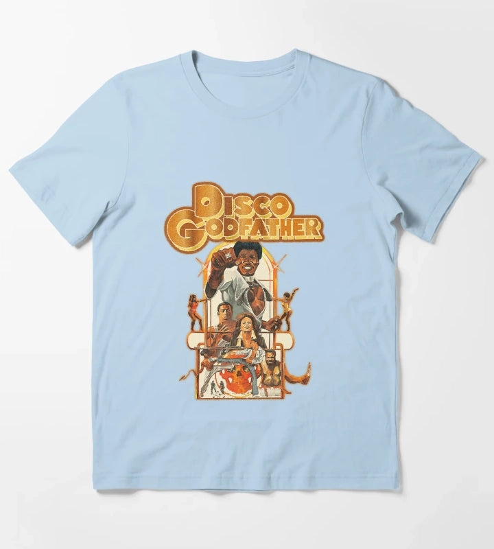 Disco Godfather T-Shirt Sky Blue