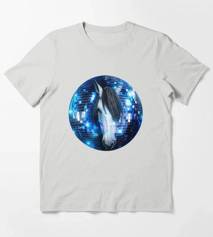 Disco Horse Dream T-Shirt Light Grey