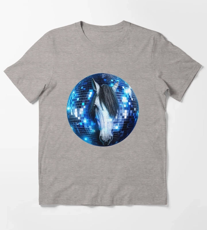 Disco Horse Dream T-Shirt Heather Grey