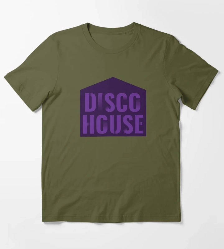Disco House T-Shirt Olive Green